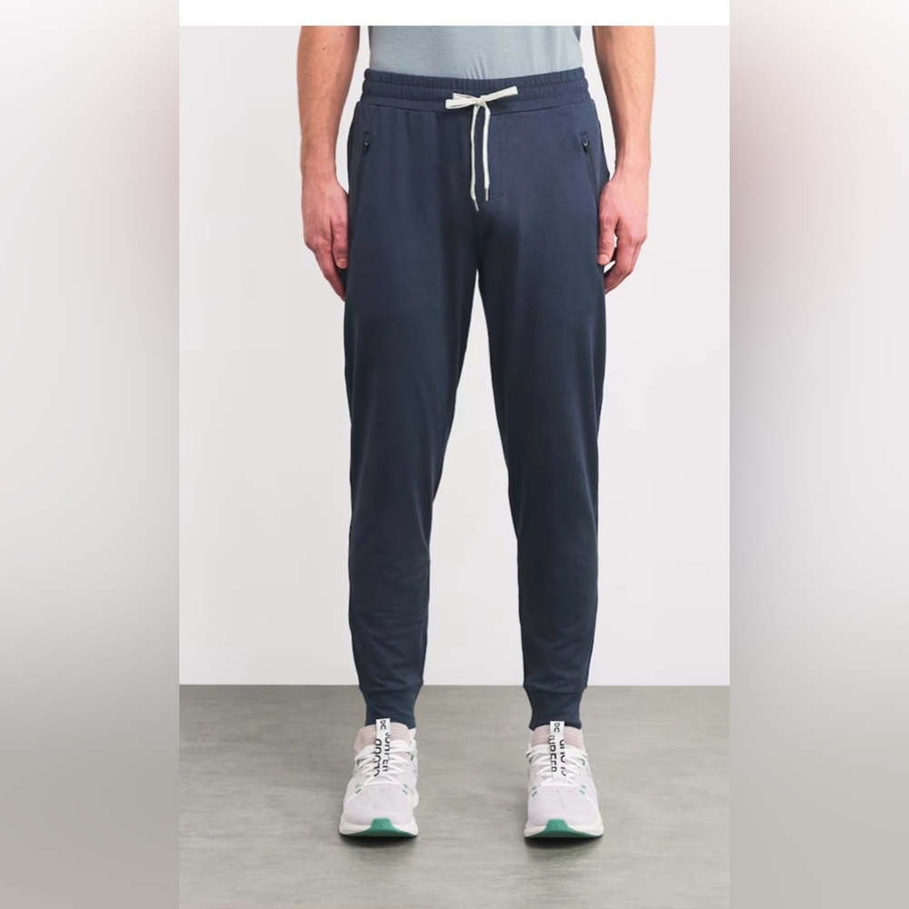 Vuori DreamKnit Ponto Performance Sweatpants in Azure Heather ,Small - Picture 2 of 11